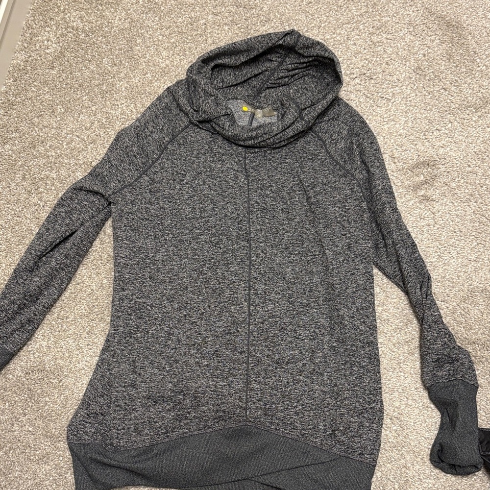 Zella Gray Cowl Neck Sweater